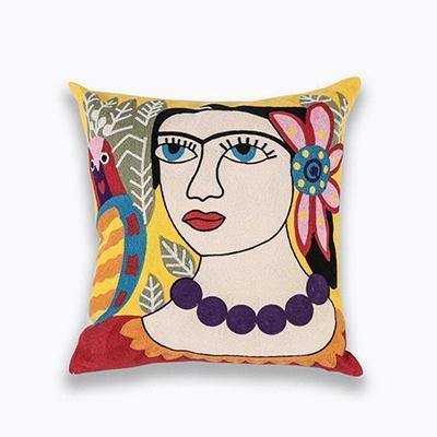 Portrait Embroidery Cushion - Nordic Side - 