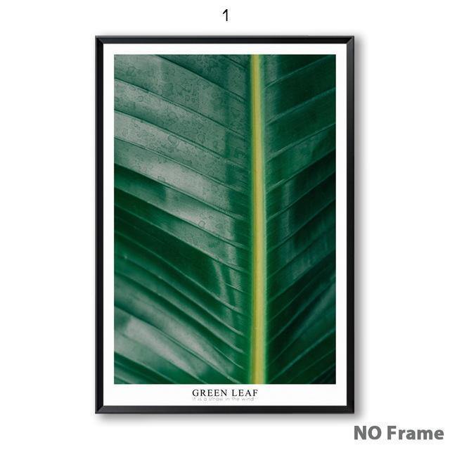 Green Palm Summer Wall Art - Nordic Side - 