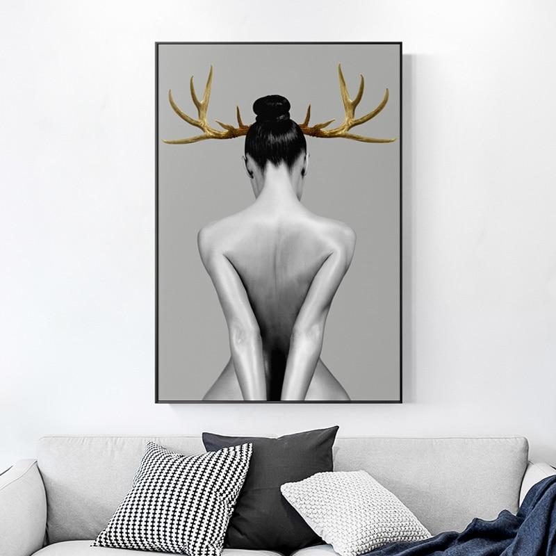 Woman with Antler - Nordic Side - 