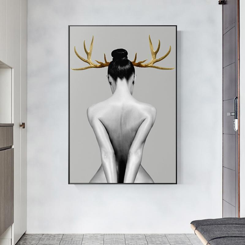 Woman with Antler - Nordic Side - 