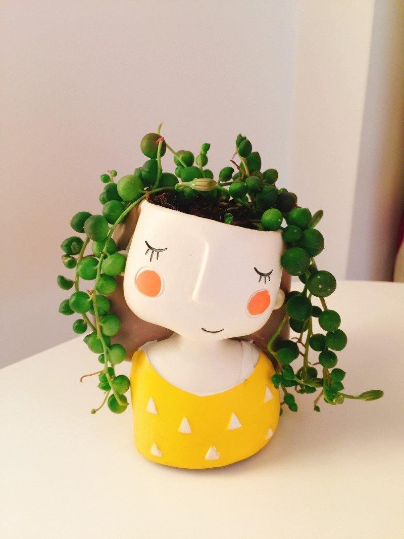 Resin Doll Planter - Nordic Side - 