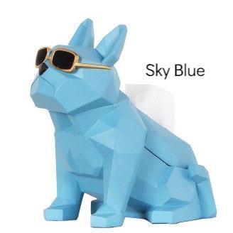 Bulldog with Sunglasses Tissueholder - Nordic Side - 