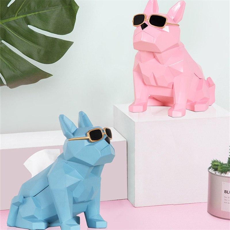 Bulldog with Sunglasses Tissueholder - Nordic Side - 