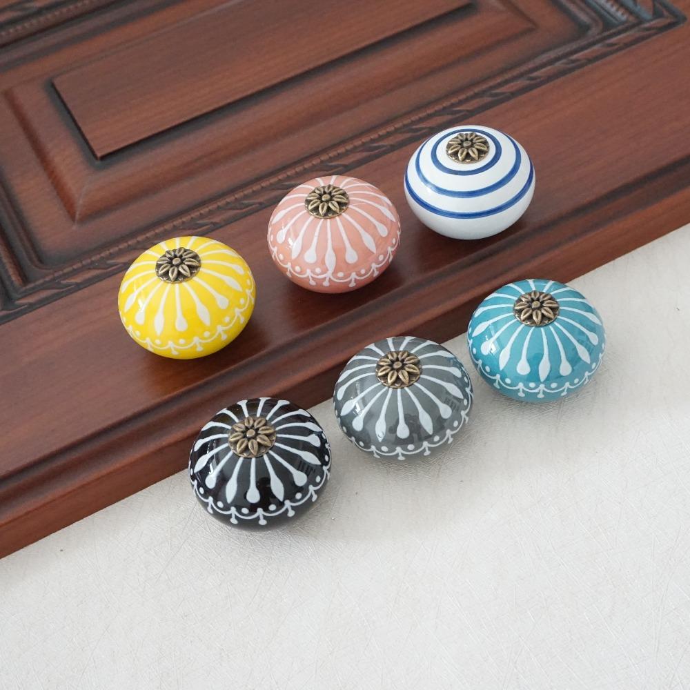 Anouk - Ceramic Macaroon Cupboard & Door Handle - Nordic Side - 10-29, modern-farmhouse