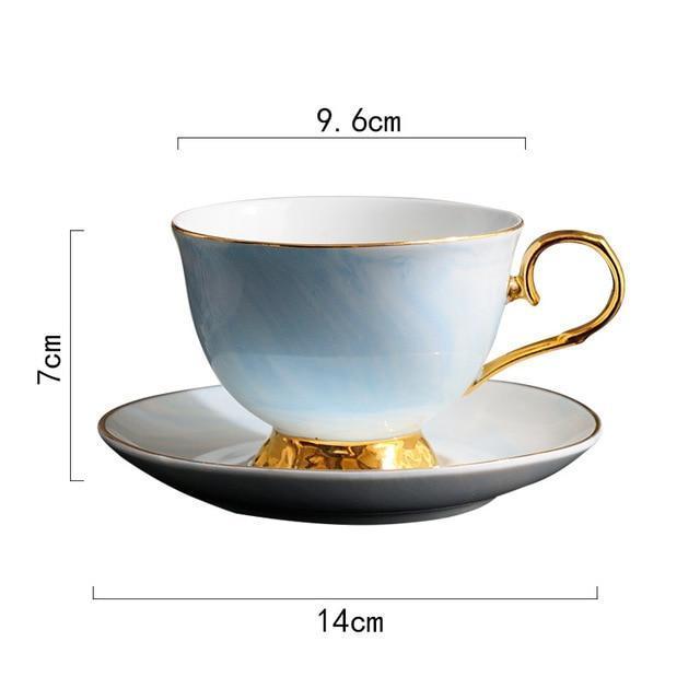 Golden Marble Coffee Cup Set - Nordic Side - 