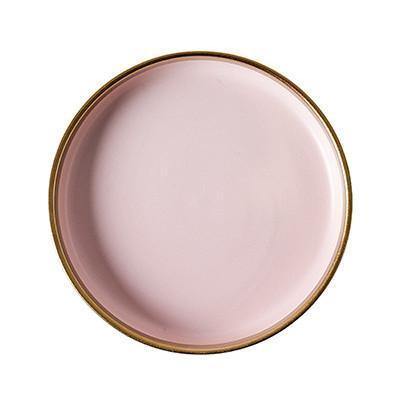 Matt Pink & Gold Dinnerware - Nordic Side - 