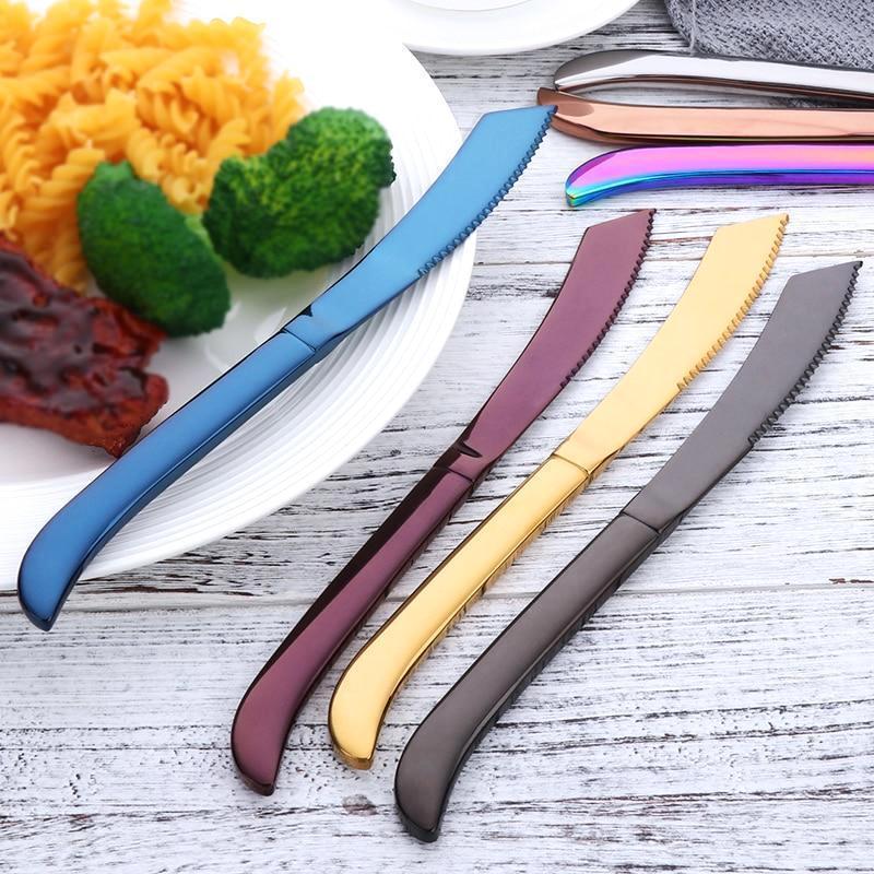 Metal Rainbow Steak Knife - Nordic Side - 