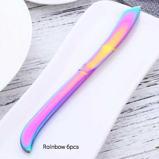 Metal Rainbow Steak Knife - Nordic Side - 