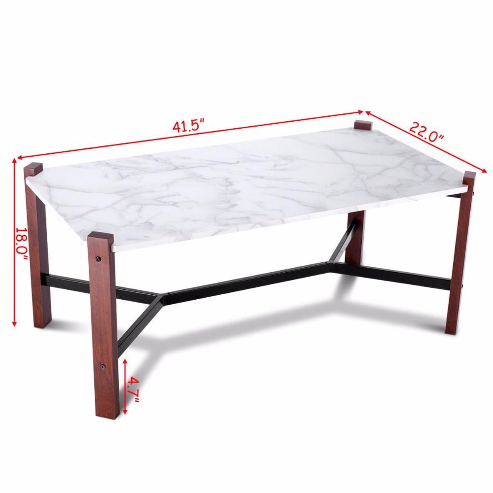 Fable - Faux Marble Top Living Room Coffee Table - Nordic Side - 01-29, modern-farmhouse, modern-furniture