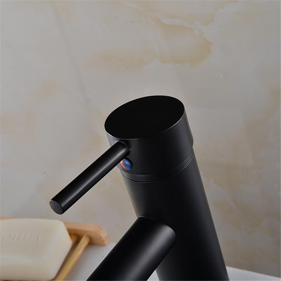 Black Matte Finish Stainless Steel Faucet - Nordic Side - 12-11, bathroom, bathroom-collection, bathroom-faucet, fab-faucets, faucet, kitchen, kitchen-faucet, modern, nordic, renovation, sink