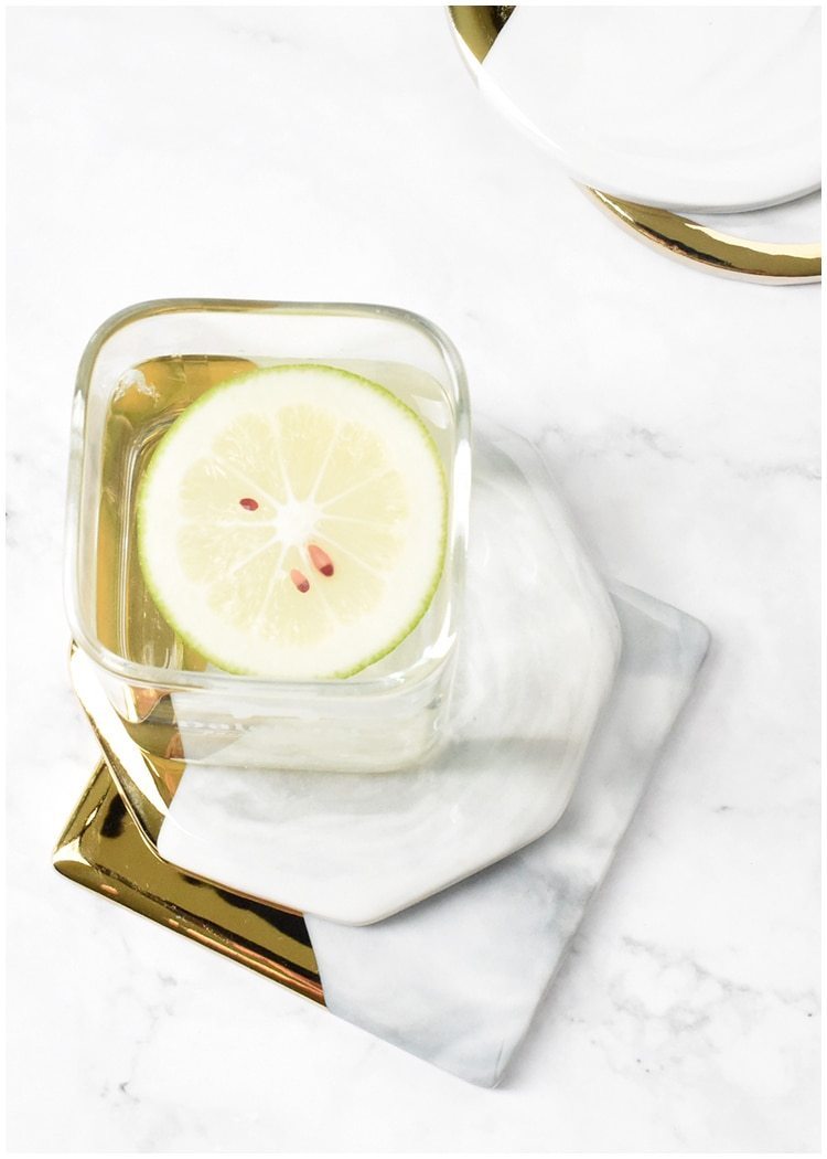 Ceramic Marble Coaster - Nordic Side - 