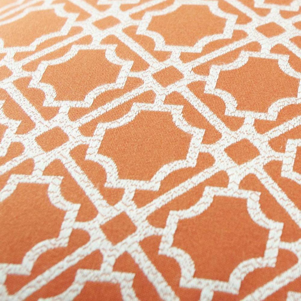 Geometric Pattern Orange Cushion Cover - Nordic Side - 