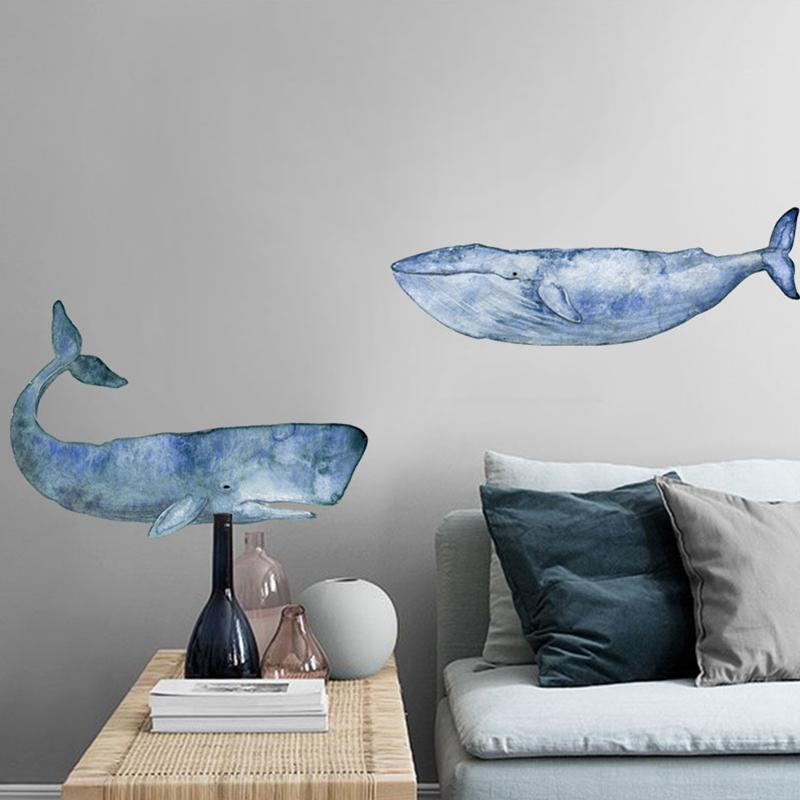 Dolphine Watercolour Wall Sticker - Nordic Side - 