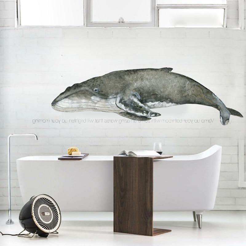 Dolphine Watercolour Wall Sticker - Nordic Side - 