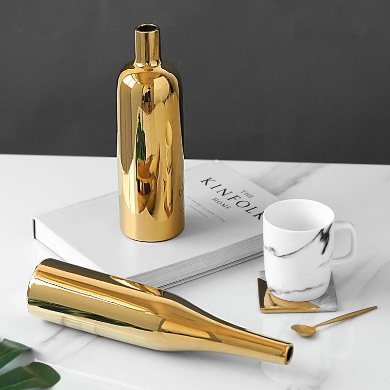 Metallic Gold Vase - Nordic Side - 