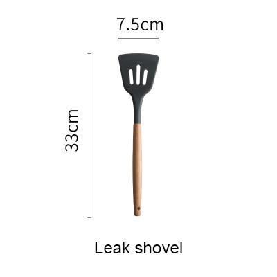 Heat-Resistant Wooden & Silicone Spatula - Nordic Side - 