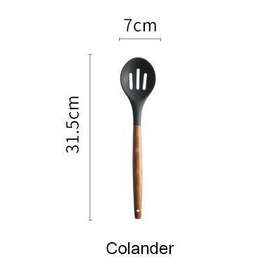 Heat-Resistant Wooden & Silicone Spatula - Nordic Side - 