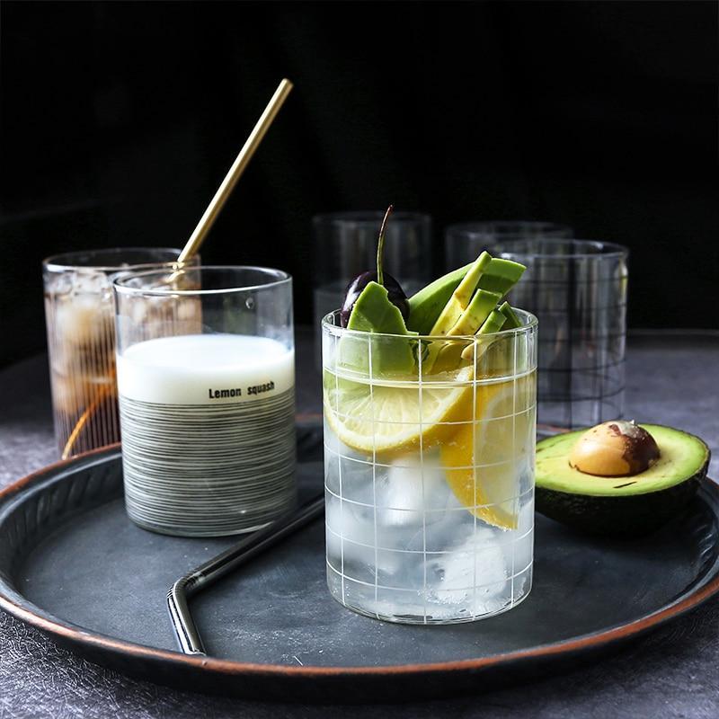 Grid Glass Cup - Nordic Side - 