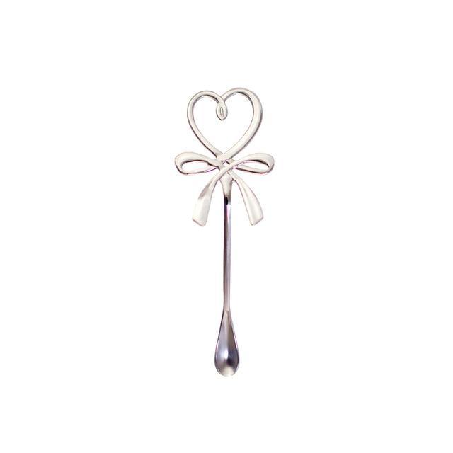 Bow Knot Heart Tea Spoon - Nordic Side - 