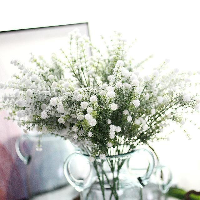 Snow Sprayed Baby Breath Branch - Nordic Side - 