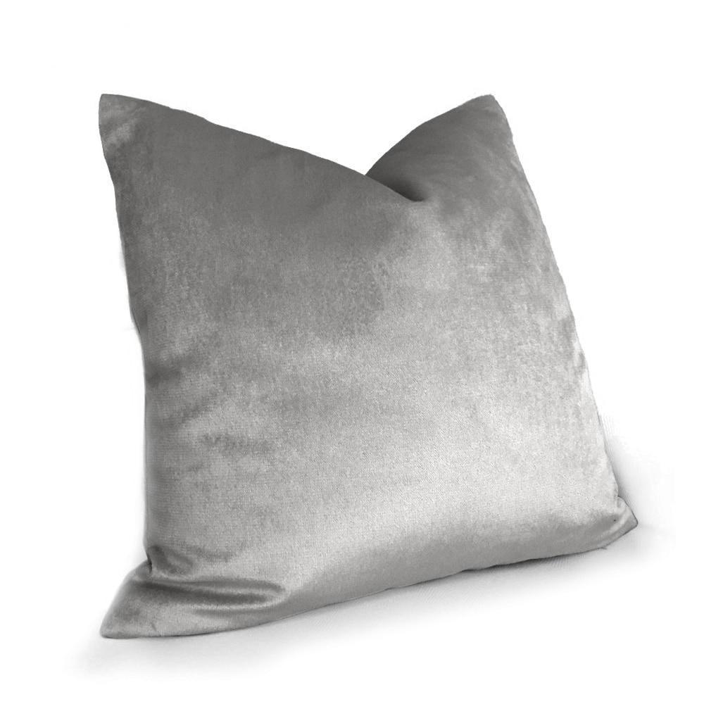 Glossy Silver Cushion Cover - Nordic Side - 