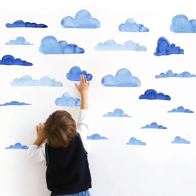 Water Clouds Wall Stickers - Nordic Side - 