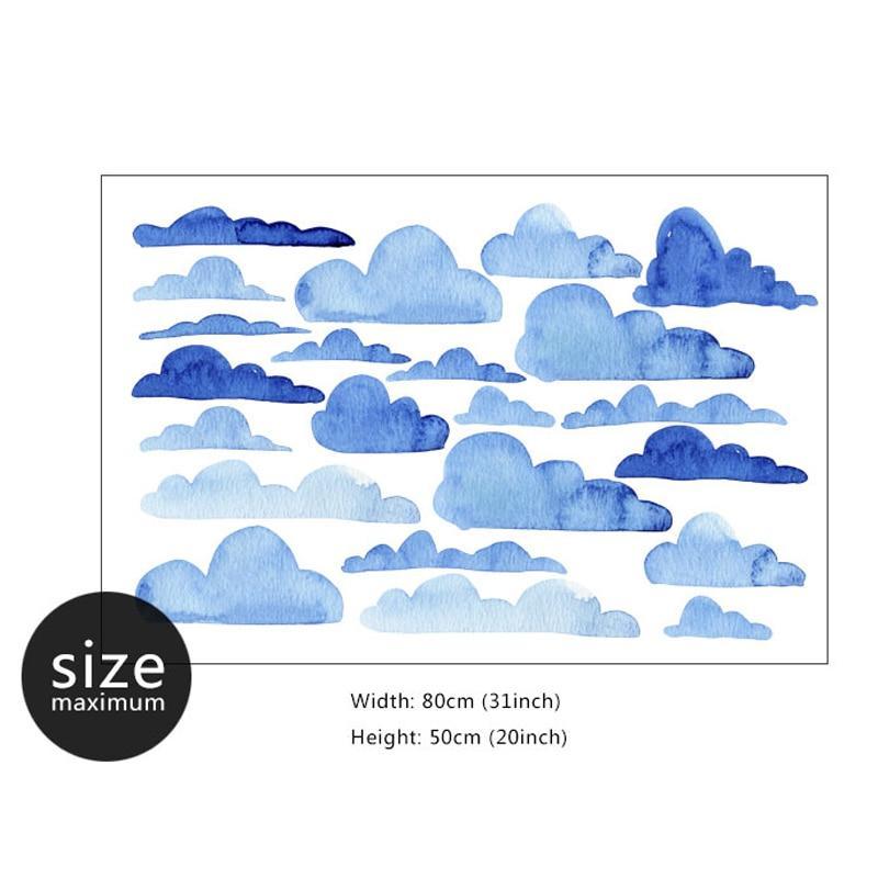 Water Clouds Wall Stickers - Nordic Side - 