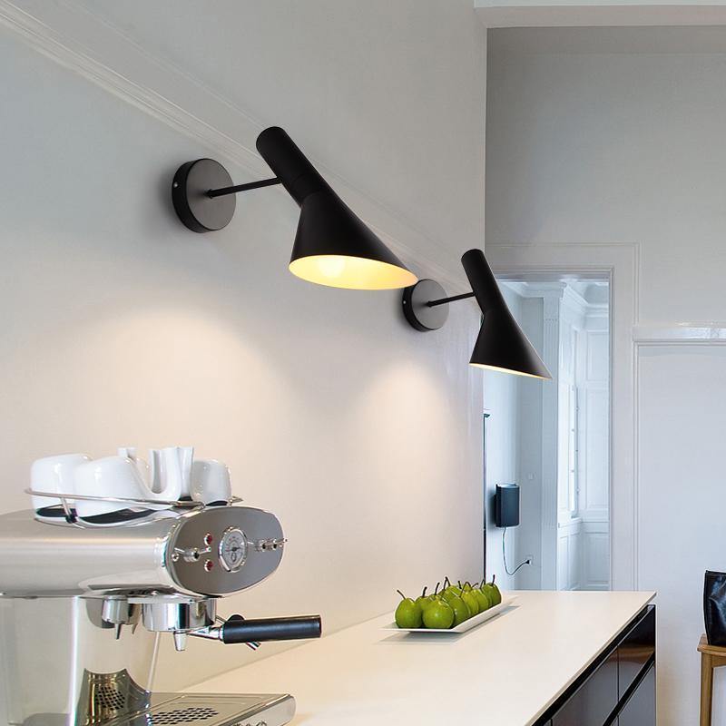 Simple Black Wall Lamp - Nordic Side - 