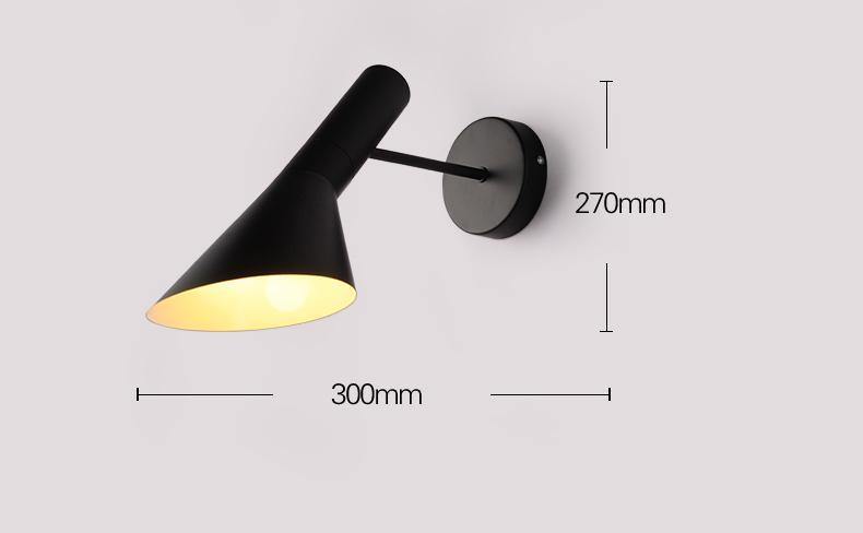 Simple Black Wall Lamp - Nordic Side - 