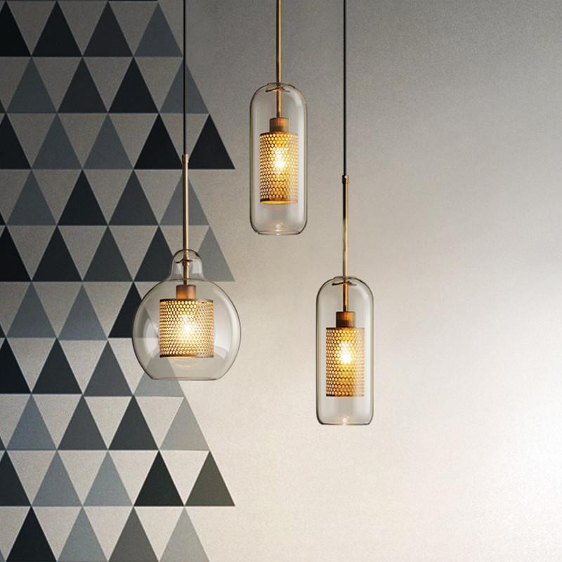 Inner Metal Transparent Pendant Light - Nordic Side - 