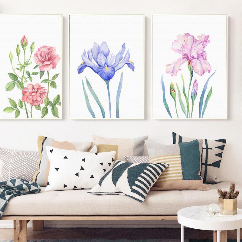 Watercolour Flowers - Nordic Side - 