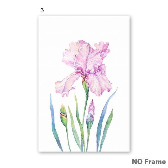 Watercolour Flowers - Nordic Side - 