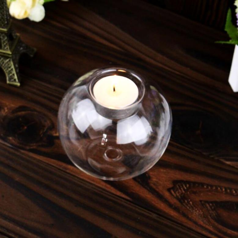 Circlular Glass Candleholder - Nordic Side - 