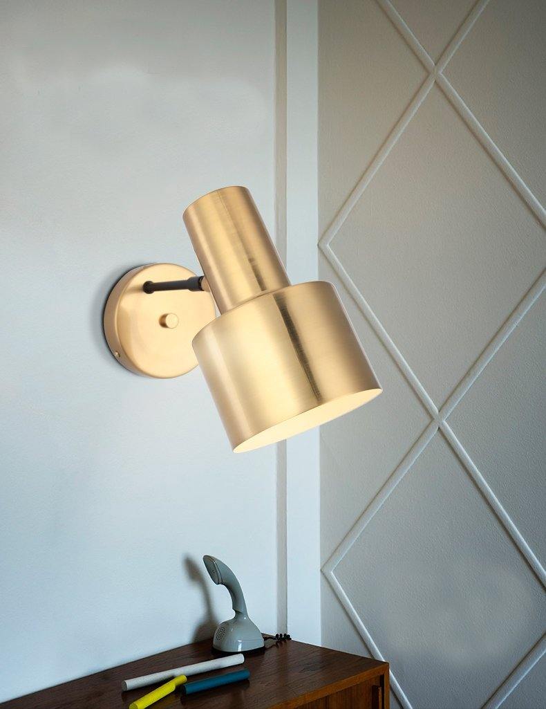 Modern Copper Wall Light - Nordic Side - 