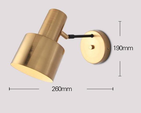 Modern Copper Wall Light - Nordic Side - 