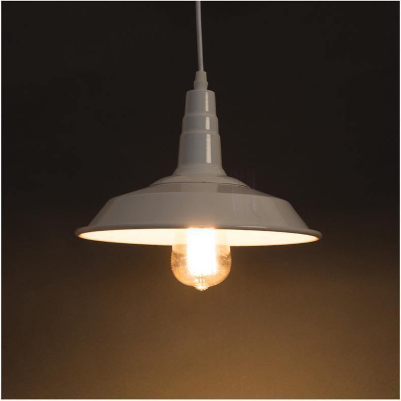 White Iron Pendant Light - Nordic Side - 