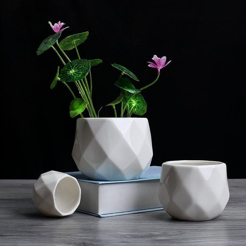 Paloma - Modern Geometric Succulent Planter - Nordic Side - 05-10