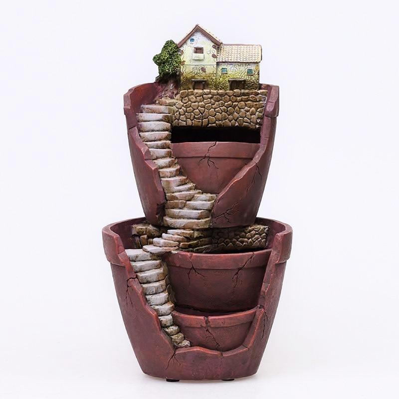 Resin Village Pot - Nordic Side - 