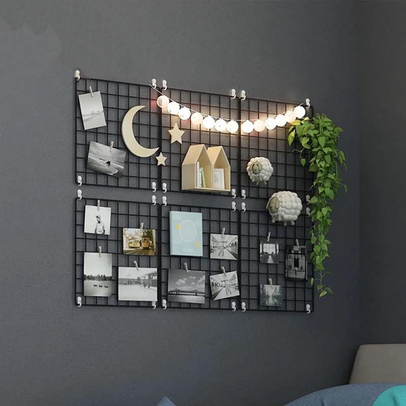 Iron Mesh Wall Organiser - Nordic Side - 