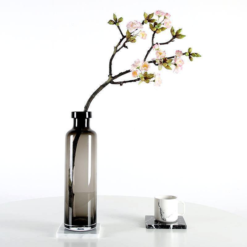 Smoky Grey Glass Vase - Nordic Side - 