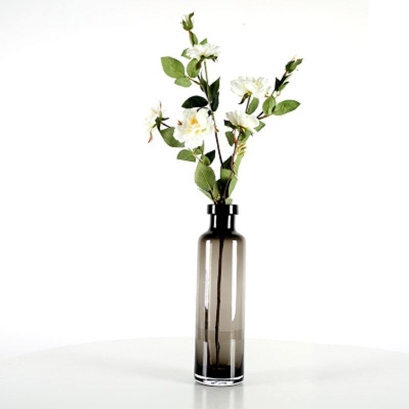 Smoky Grey Glass Vase - Nordic Side - 