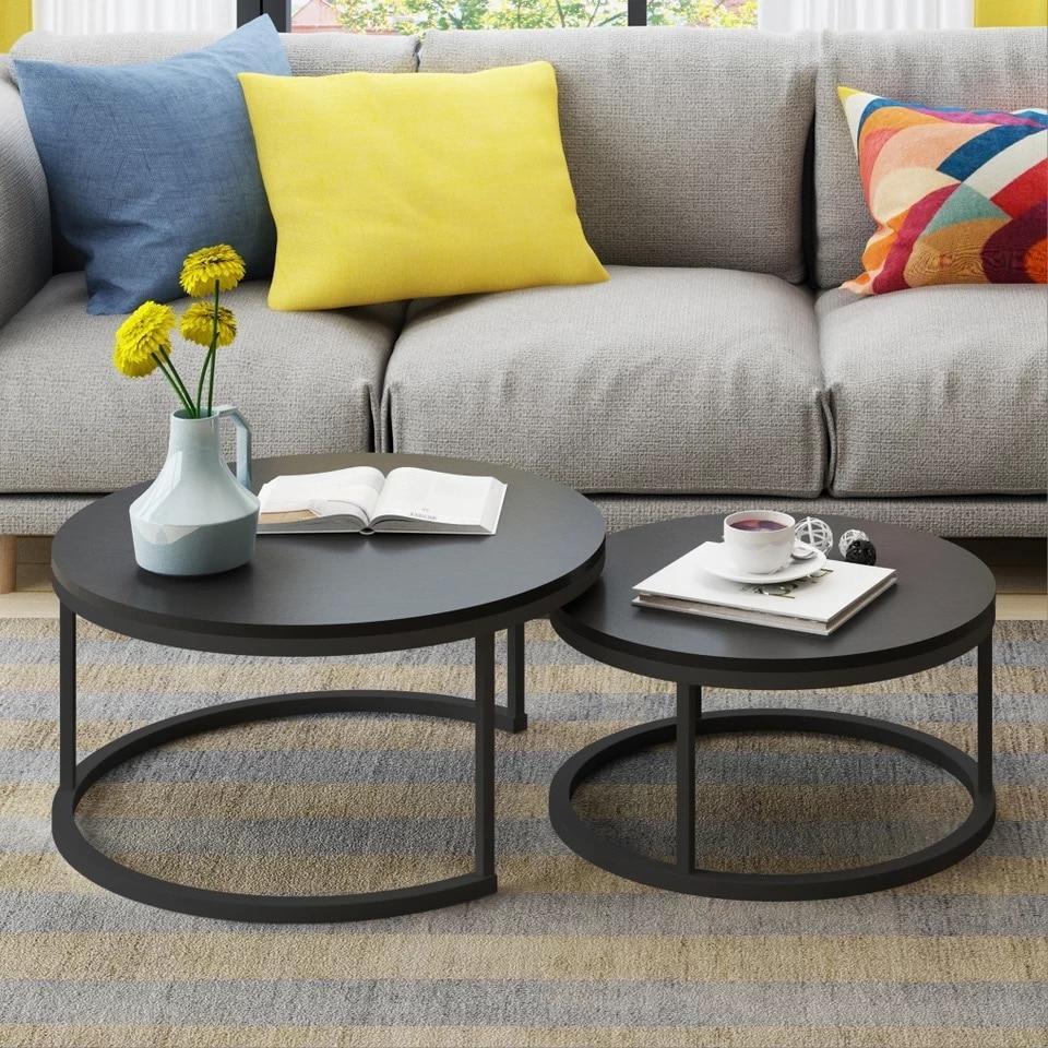 Benson - Modern Round Coffee Table Set - Nordic Side - 06-10, feed-cl0-over-80-dollars, furniture-tag