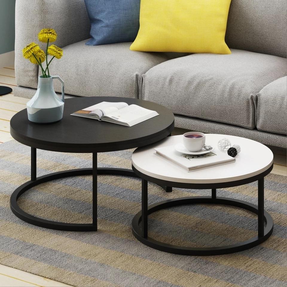 Benson - Modern Round Coffee Table Set - Nordic Side - 06-10, feed-cl0-over-80-dollars, furniture-tag