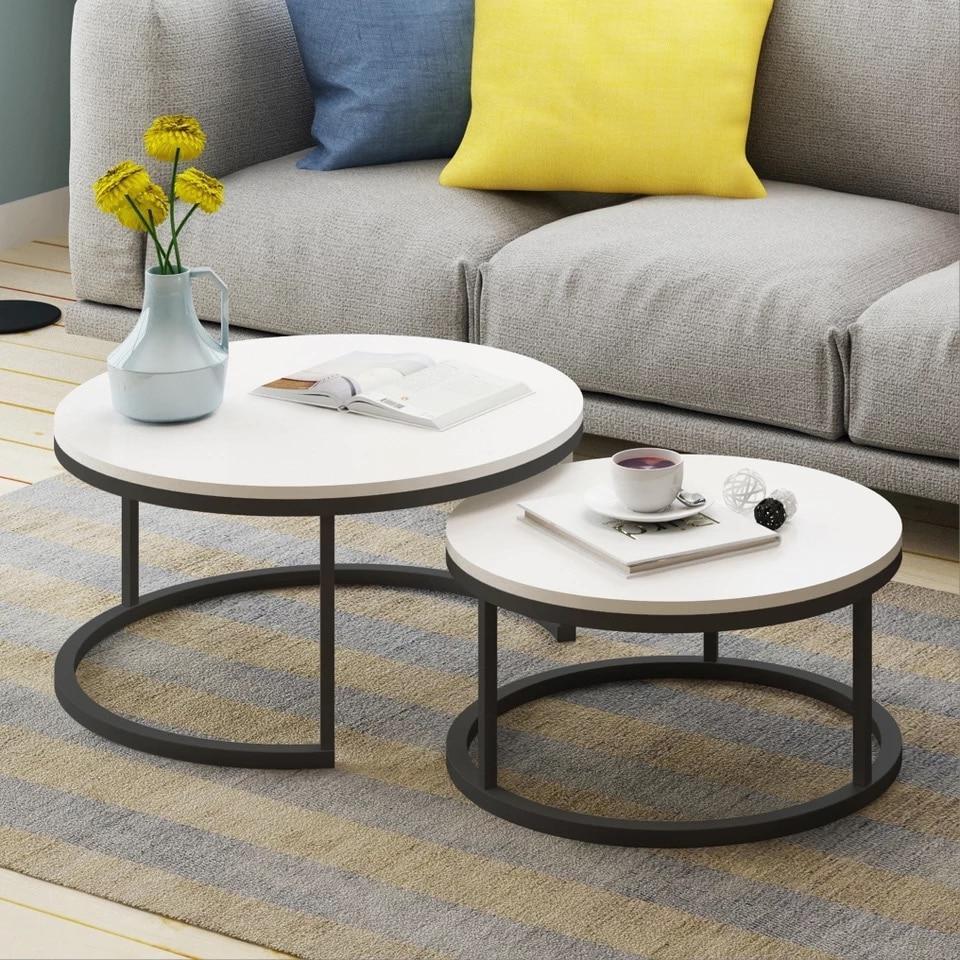 Benson - Modern Round Coffee Table Set - Nordic Side - 06-10, feed-cl0-over-80-dollars, furniture-tag