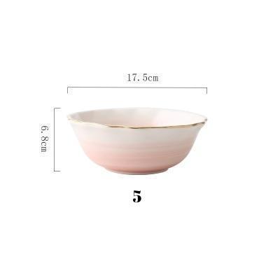 Gradient Pink Dinnerware - Nordic Side - 