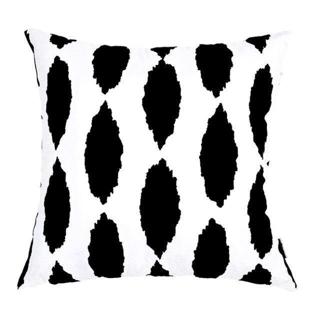 B&W Geometric Cushion Cover - Nordic Side - 