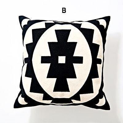 Black & White Embroidery Cushions - Nordic Side - 