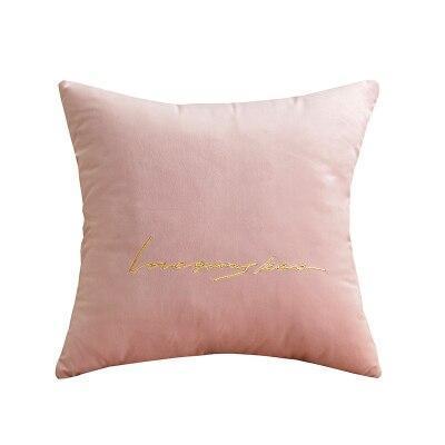 Velvet Cushions with Gold Letters - Nordic Side - 