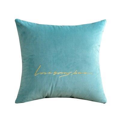 Velvet Cushions with Gold Letters - Nordic Side - 