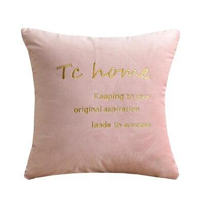 Velvet Cushions with Gold Letters - Nordic Side - 